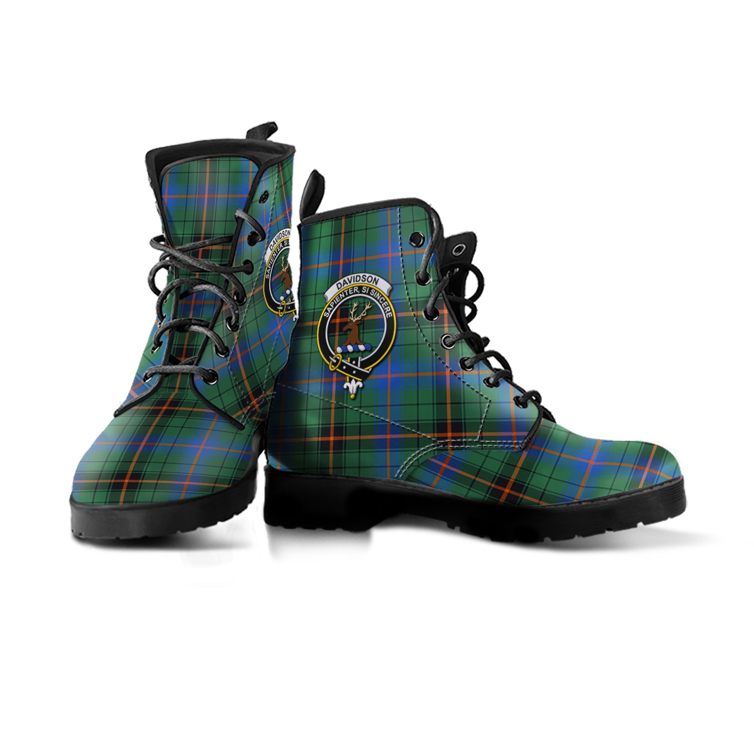 scottish-davidson-ancient-clan-crest-tartan-leather-boots