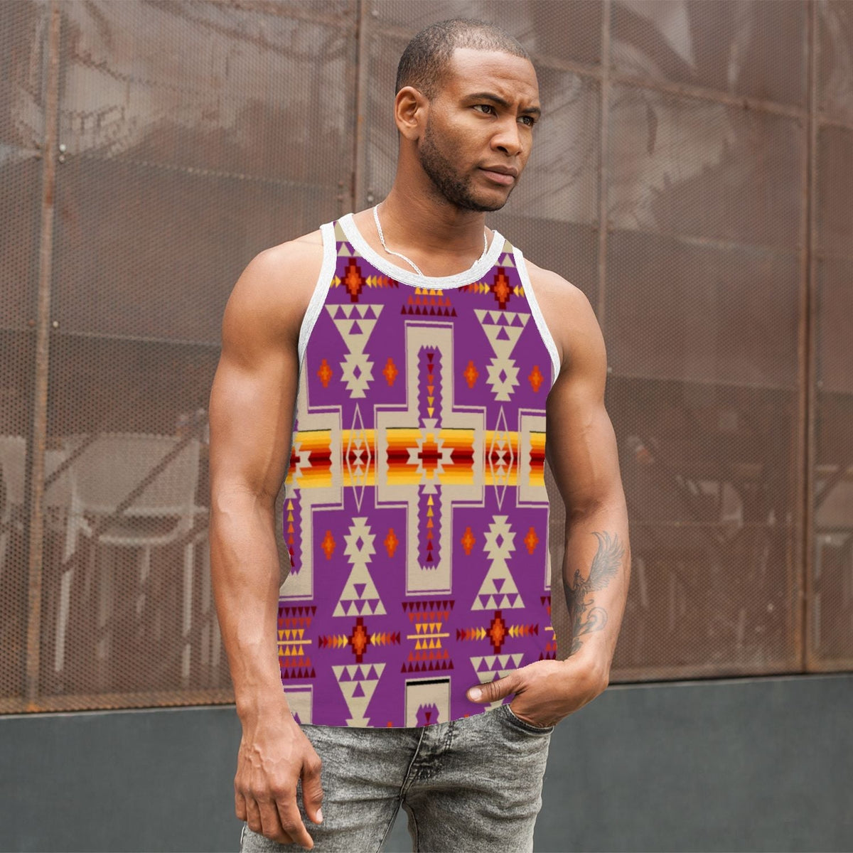 native-american-light-purple-design-mens-all-over-print-tank