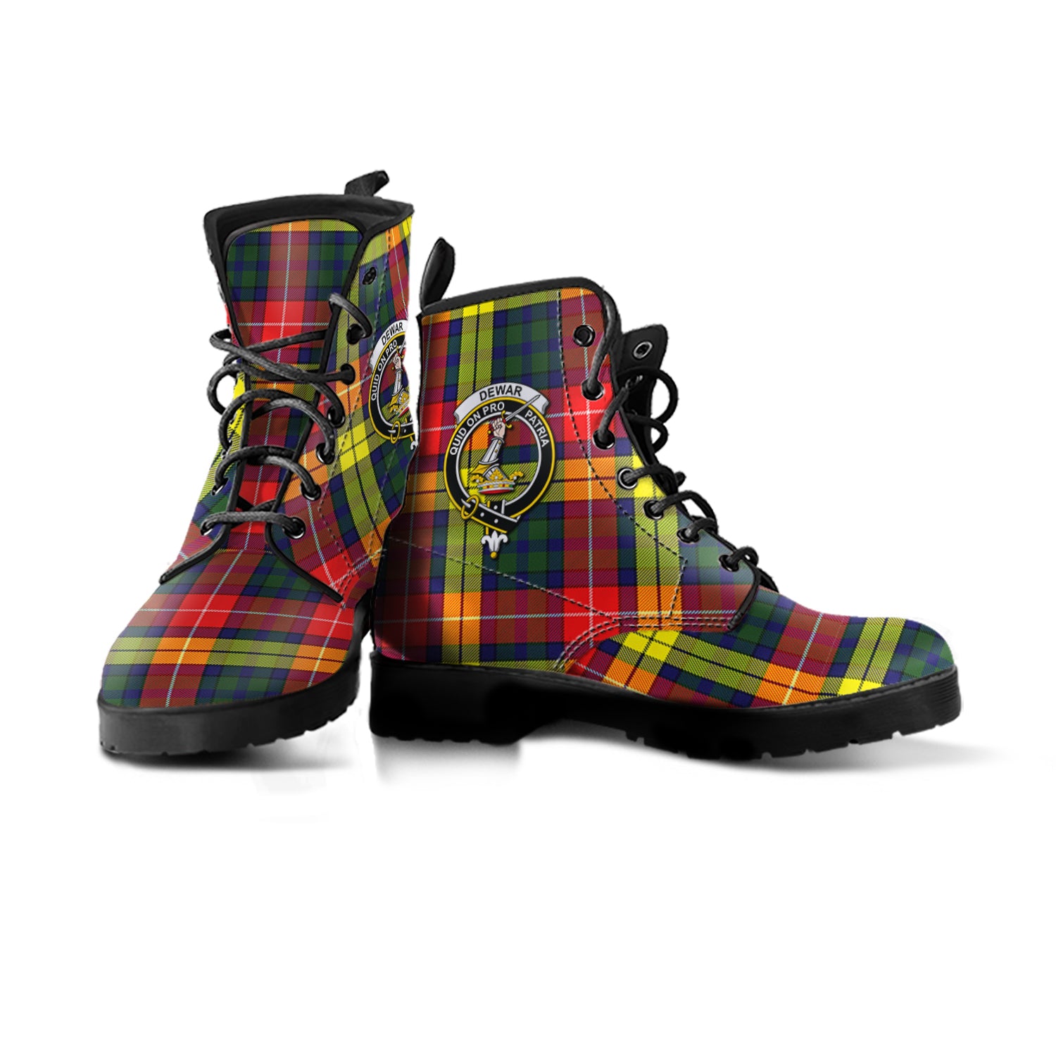 scottish-dewar-clan-crest-tartan-leather-boots