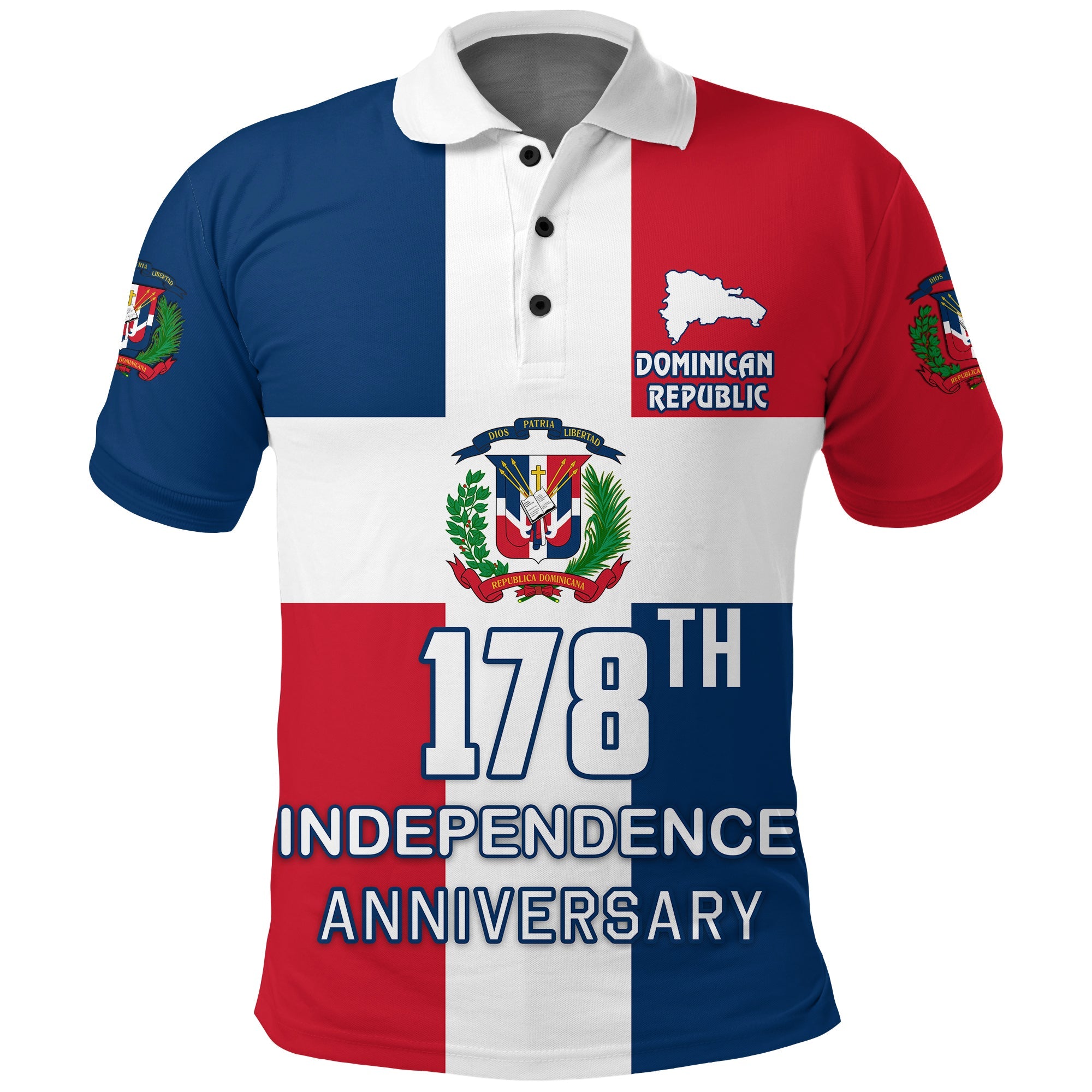 dominican-republic-178th-independence-anniversary-polo-shirt