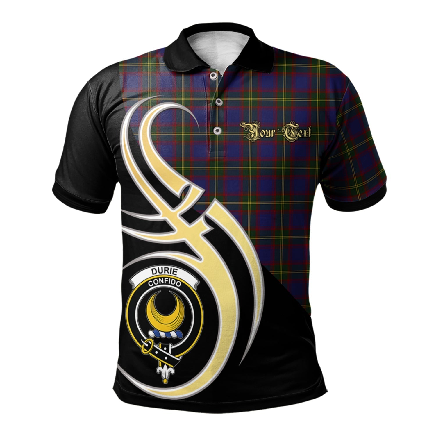 scotland-durie-clan-crest-tartan-believe-in-me-polo-shirt