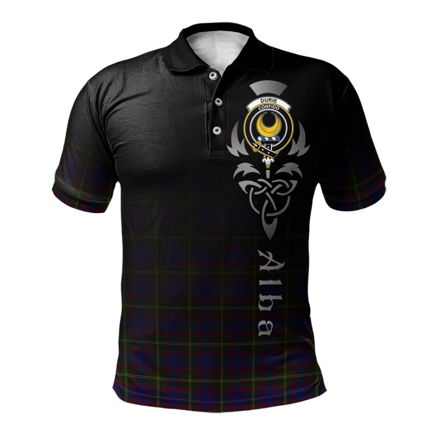 scottish-durie-clan-crest-tartan-alba-celtic-polo-shirt