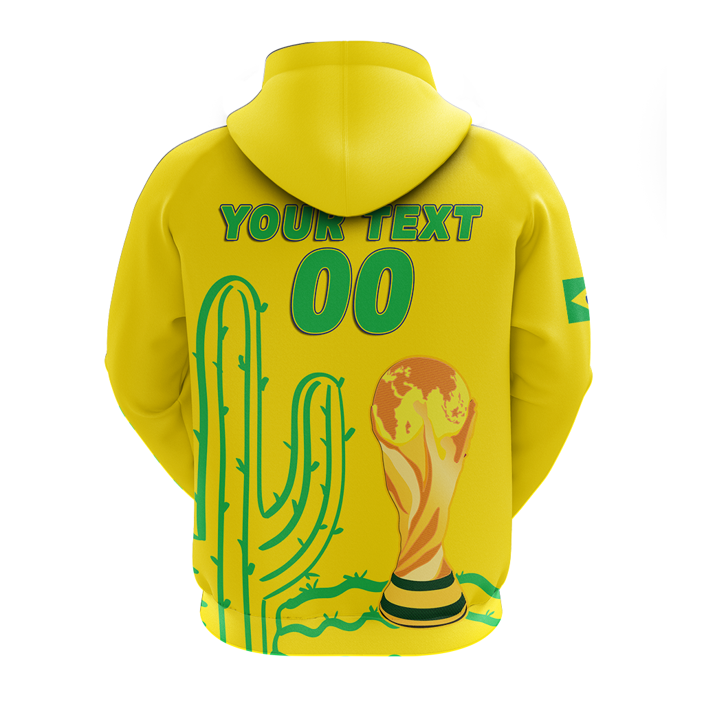 Custom Brazil Champion Football 2022 Hoodie LT12 - Wonder Print Shop