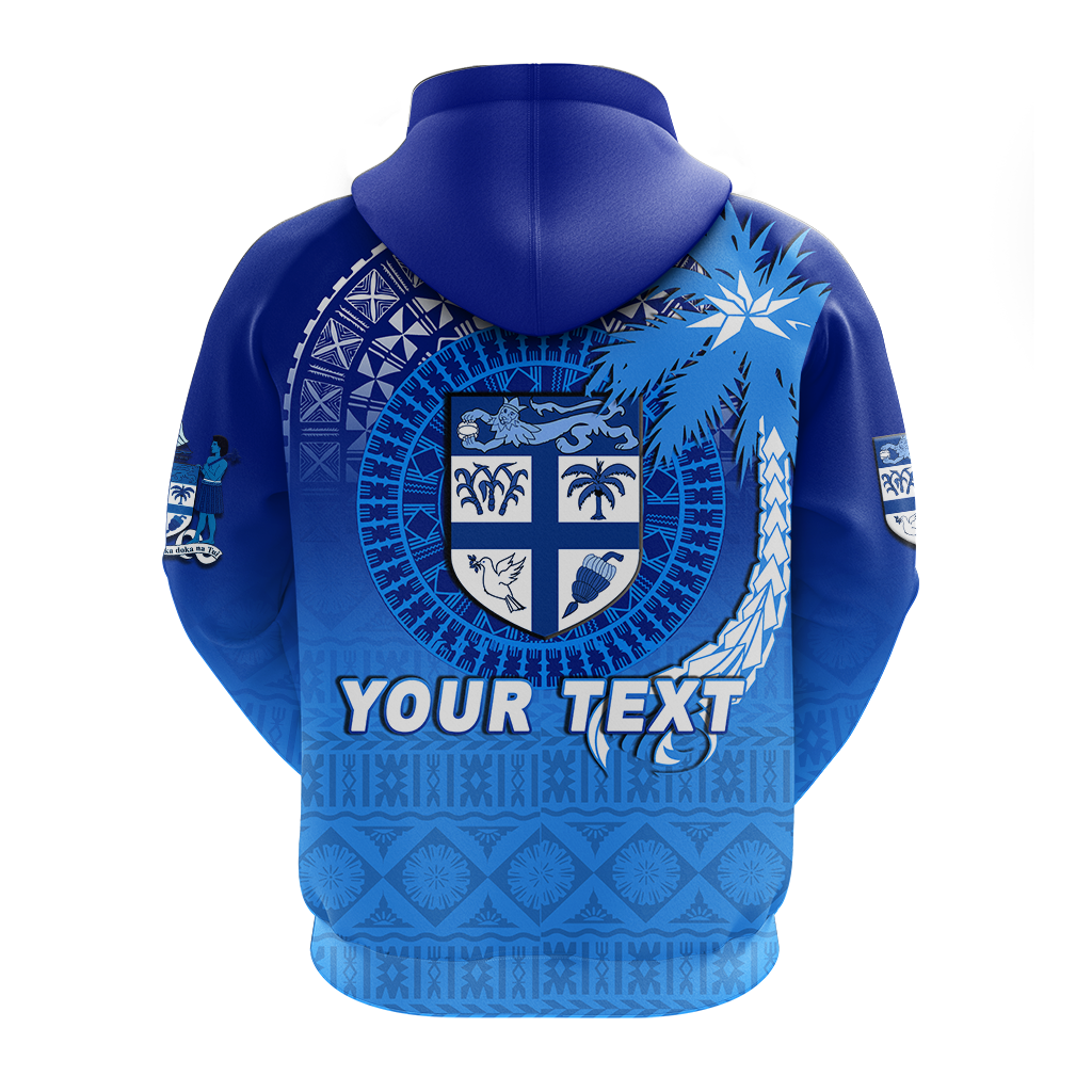 Custom Personalised Fiji Tapa Tribal Coconut Tree Hoodie LT12 - Wonder Print Shop