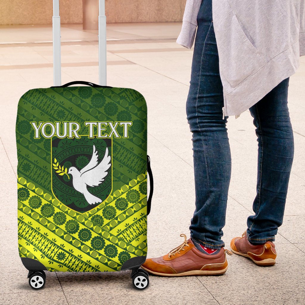 (Custom Personalised) Tailevu Rugby Union Fiji Luggage Covers - Tapa Pattern LT12 - Wonder Print Shop