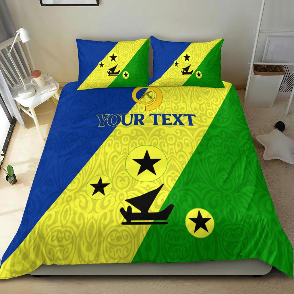 (Custom Personalised) Vanuatu Malampa Province Bedding Set - Flag Style LT12 - Wonder Print Shop