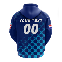 Custom Croatia Hoodie Football 2022 Champions Pride Blue LT12 - Wonder Print Shop