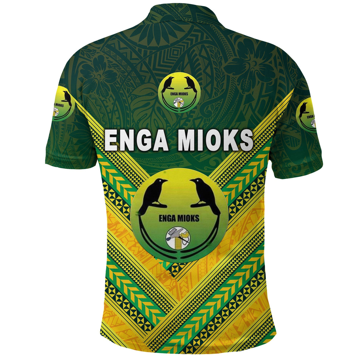 Papua New Guinea Enga Mioks Polo Shirt Rugby Original Style Green LT8 - Wonder Print Shop