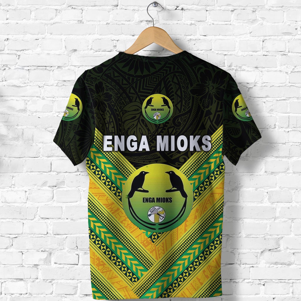 Papua New Guinea Enga Mioks T Shirt Rugby Original Style Black LT8 - Wonder Print Shop