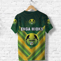 Papua New Guinea Enga Mioks T Shirt Rugby Original Style Green LT8 - Wonder Print Shop