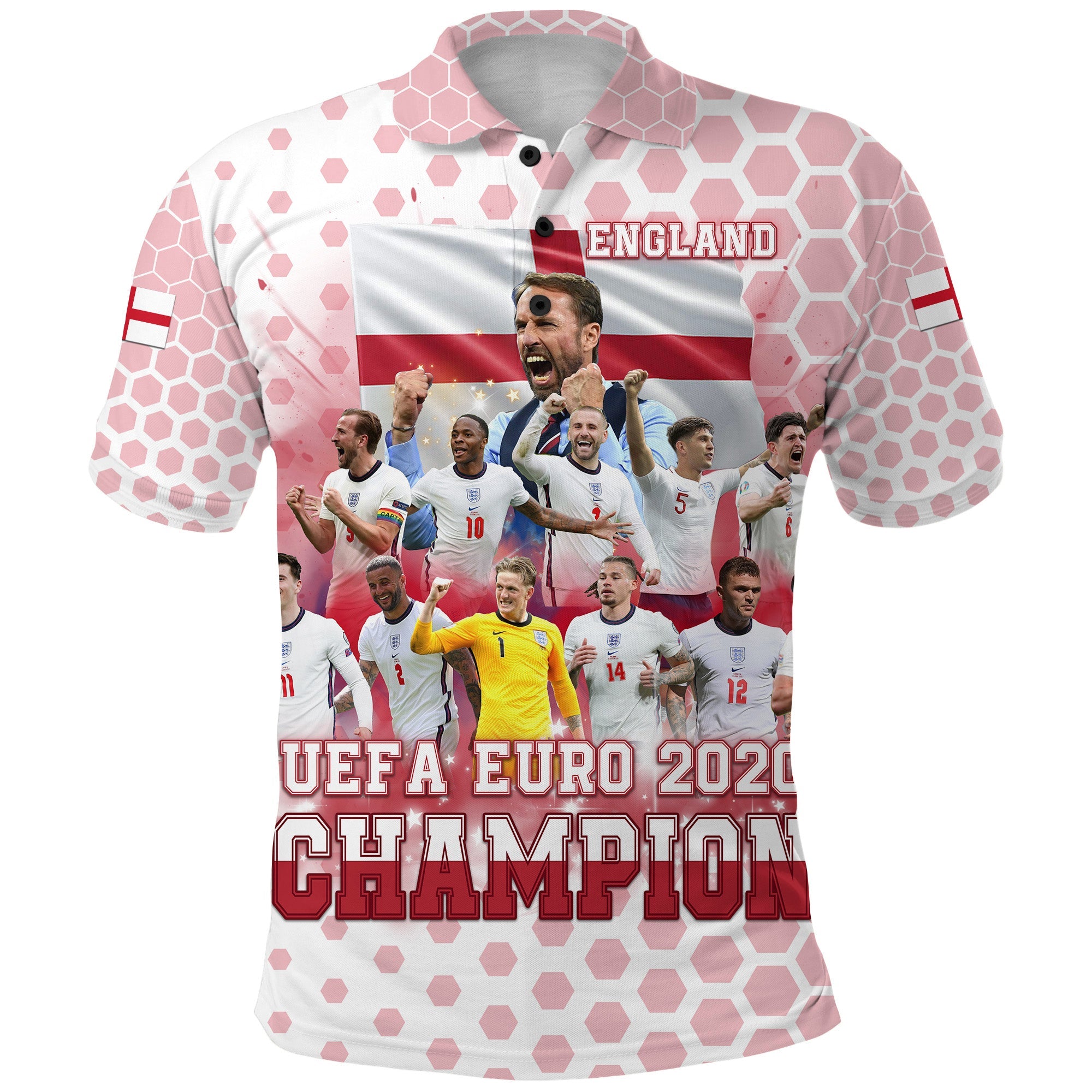 England Premier 2020 Polo Shirt LT8 - Wonder Print Shop