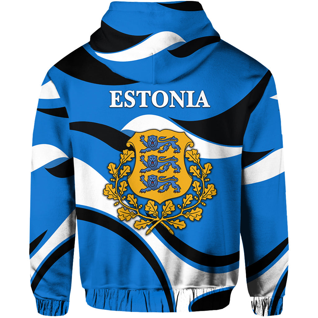 Estonia Zip Hoodie Sporty Style LT8 - Wonder Print Shop