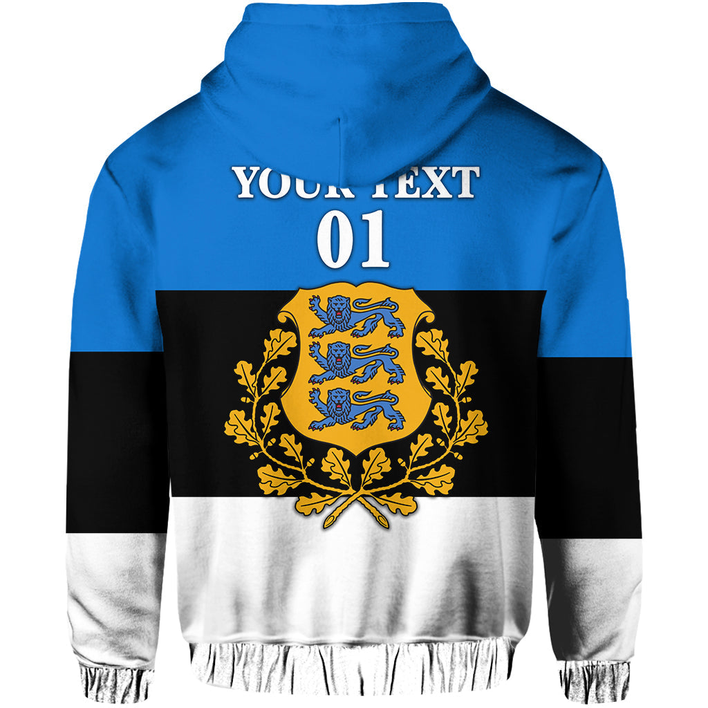 Custom Estonia Zip Hoodie Flag Style LT8 - Wonder Print Shop