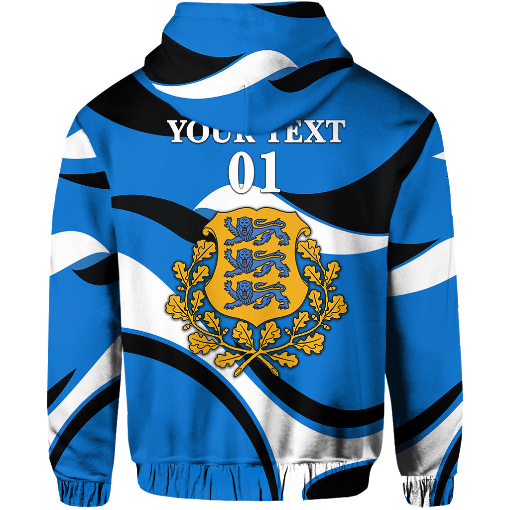 Custom Estonia Zip Hoodie Sporty Style LT8 - Wonder Print Shop