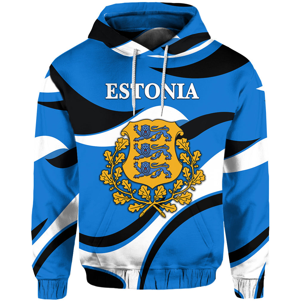Custom Estonia Hoodie Sporty Style LT8 - Wonder Print Shop