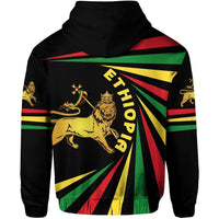 Ethiopia Lion Of Judah Zip Hoodie Creative Style LT8 - Wonder Print Shop