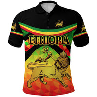 Ethiopia Lion Of Judah Polo Shirt Vibes Version LT8 - Wonder Print Shop
