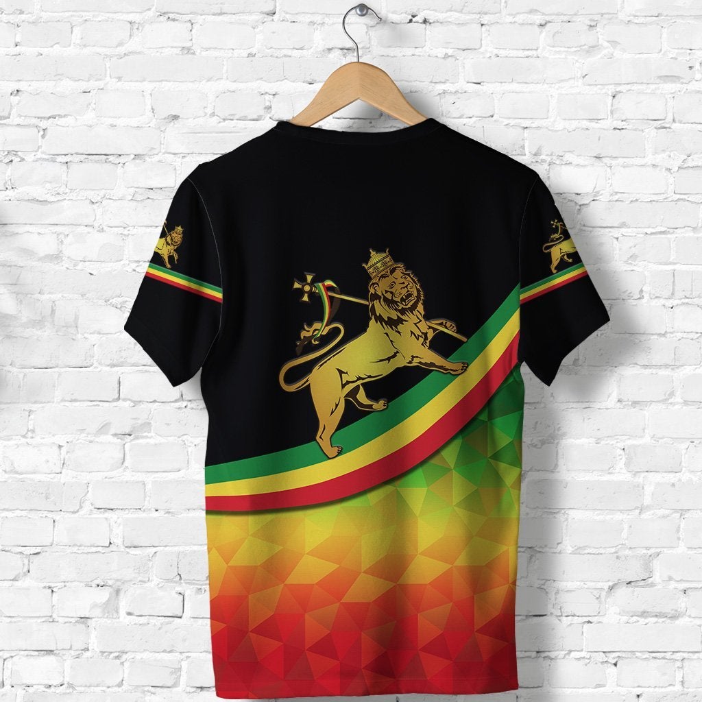 Custom Ethiopia Lion Of Judah T Shirt Simple Vibes LT8 - Wonder Print Shop