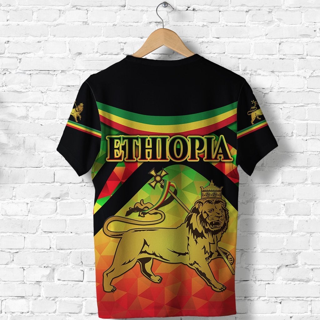 Ethiopia Lion Of Judah T Shirt Vibes Version LT8 - Wonder Print Shop