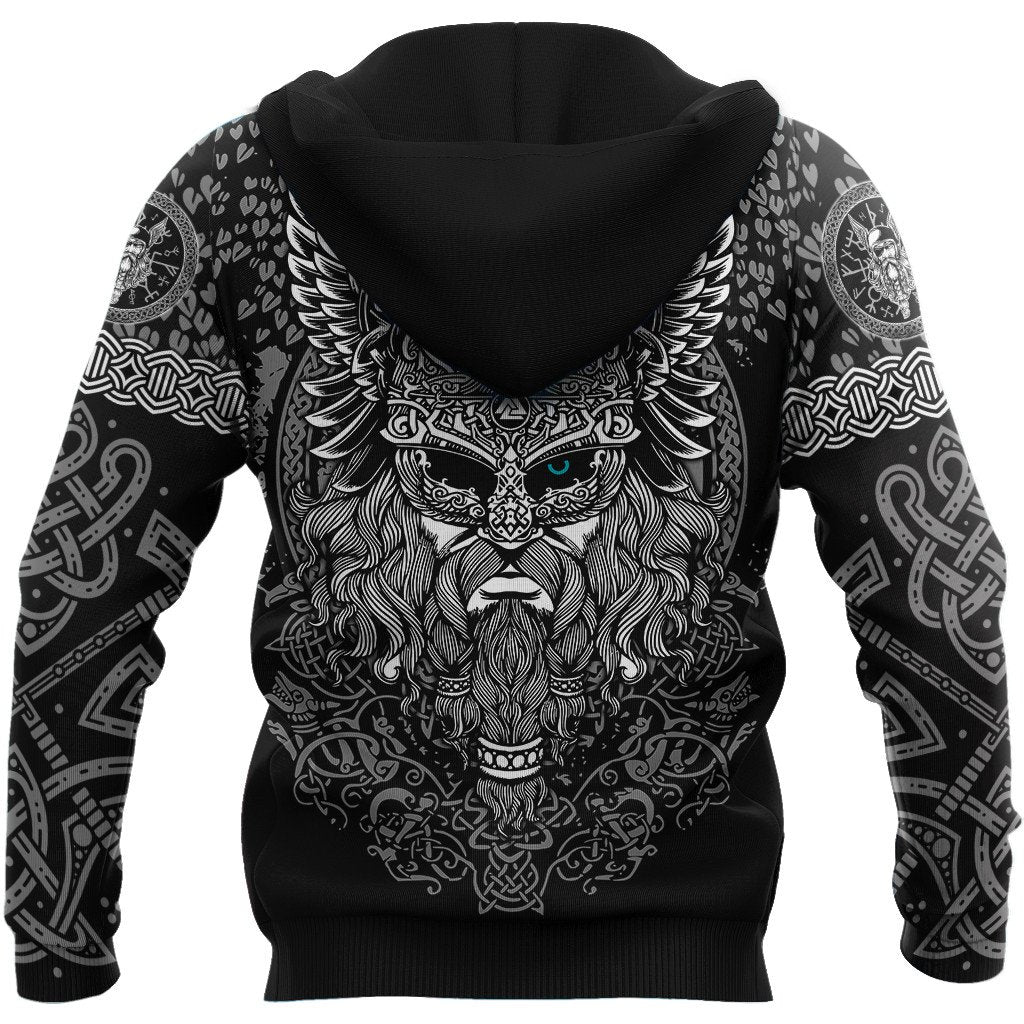 Viking Clothing Odin Tattoo Hoodie RLT12 - Wonder Print Shop