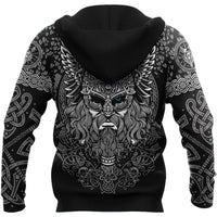 Viking Clothing Odin Tattoo Hoodie RLT12 - Wonder Print Shop
