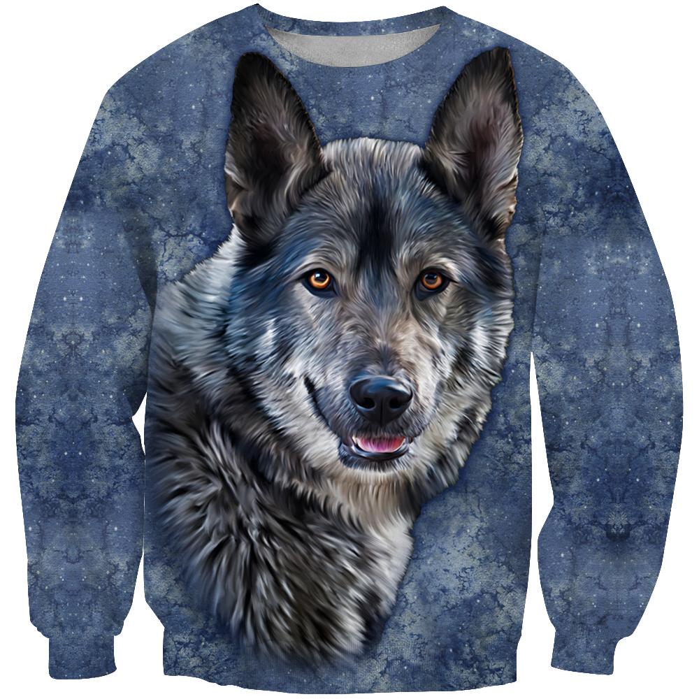 Wolf 3D Native American 3D Sweatshirt LT10 - Wonder Print Shop