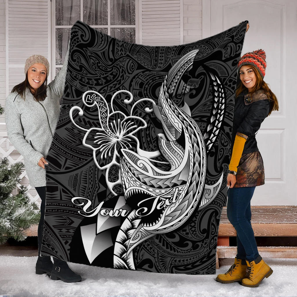 custom-personalised-polynesian-shark-tattoo-hawaii-tribal-blanket