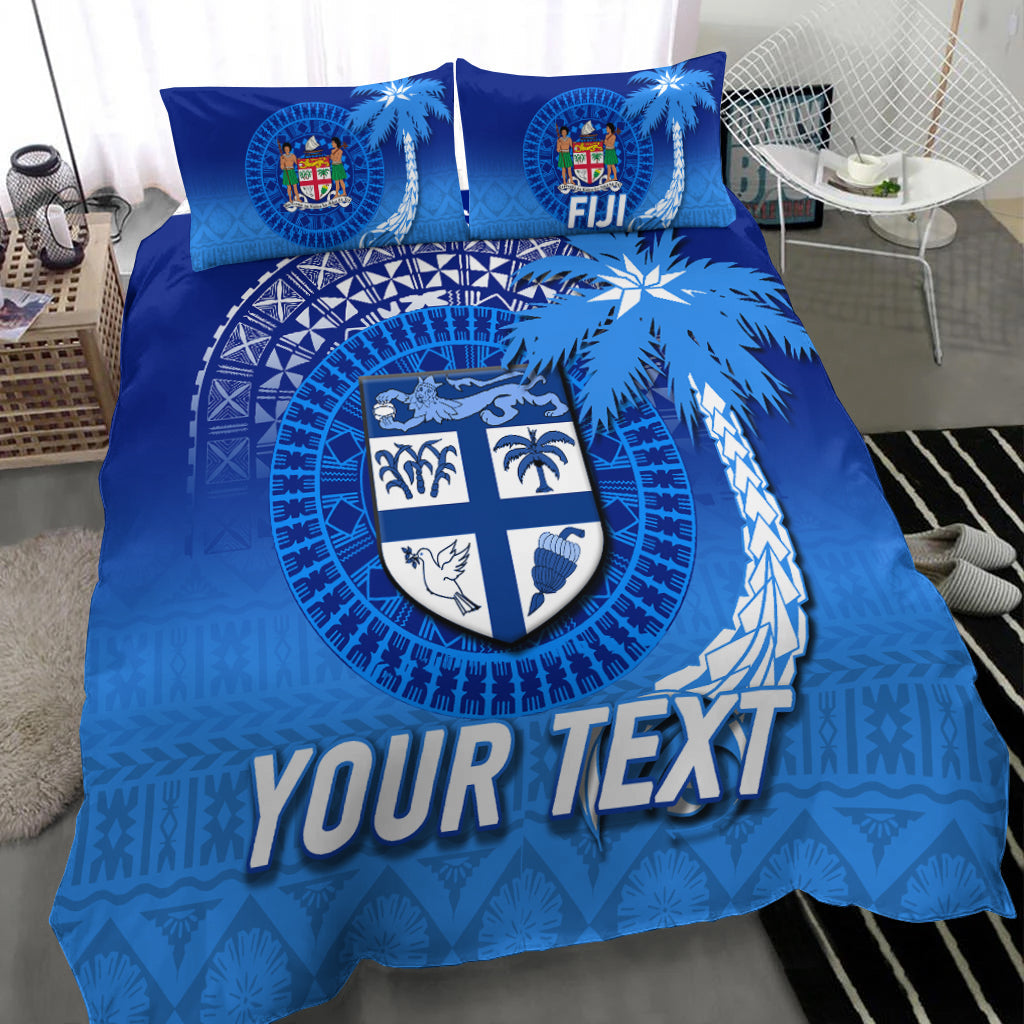Custom Personalised Fiji Tapa Tribal Coconut Tree Bedding Set LT12 - Wonder Print Shop