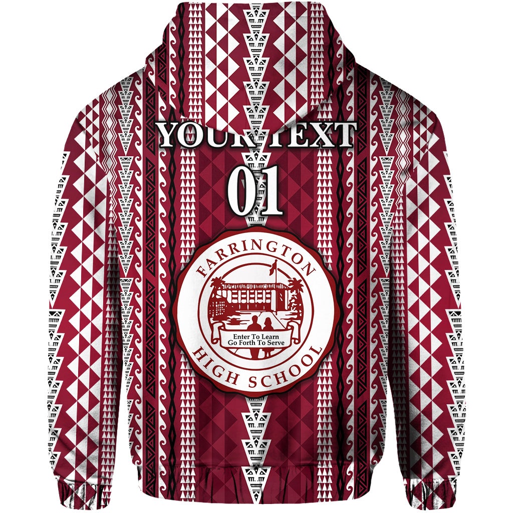 Custom Hawaii Farrington High School Zip Hoodie Simple Style LT8 - Wonder Print Shop