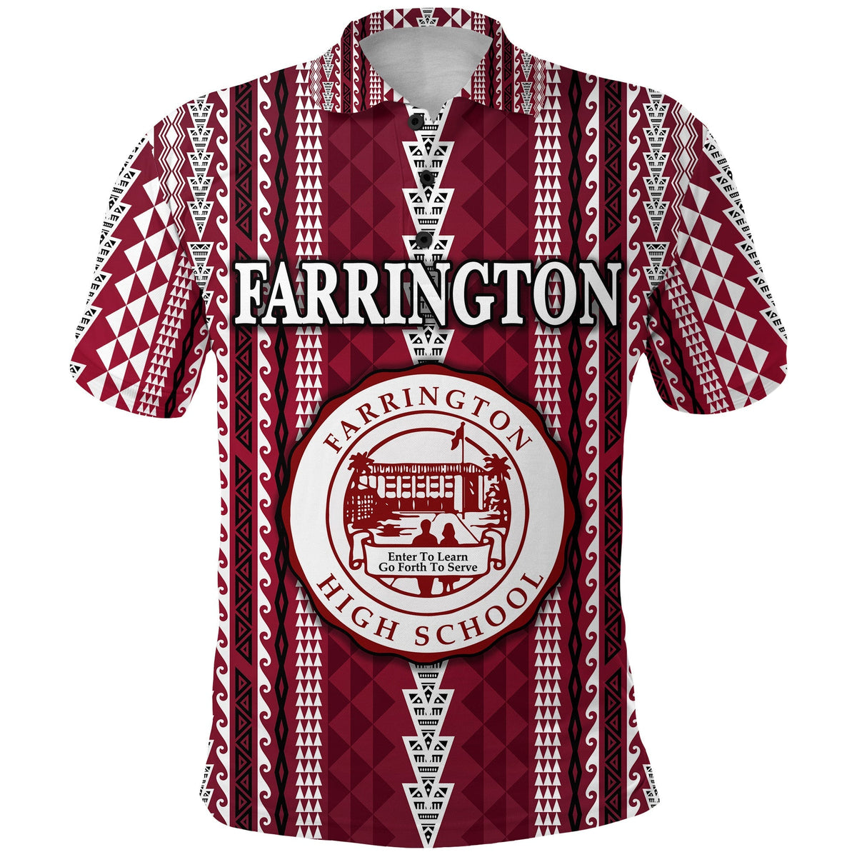 Custom Hawaii Farrington High School Polo Shirt Simple Style LT8 - Wonder Print Shop