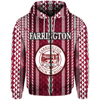 Custom Hawaii Farrington High School Zip Hoodie Simple Style LT8 - Wonder Print Shop