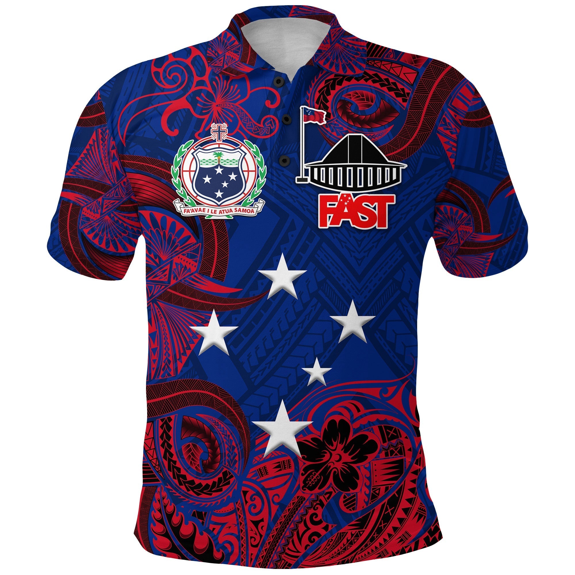 Samoa FAST Party Polo Shirt Unique Style NO.1 LT8 - Wonder Print Shop