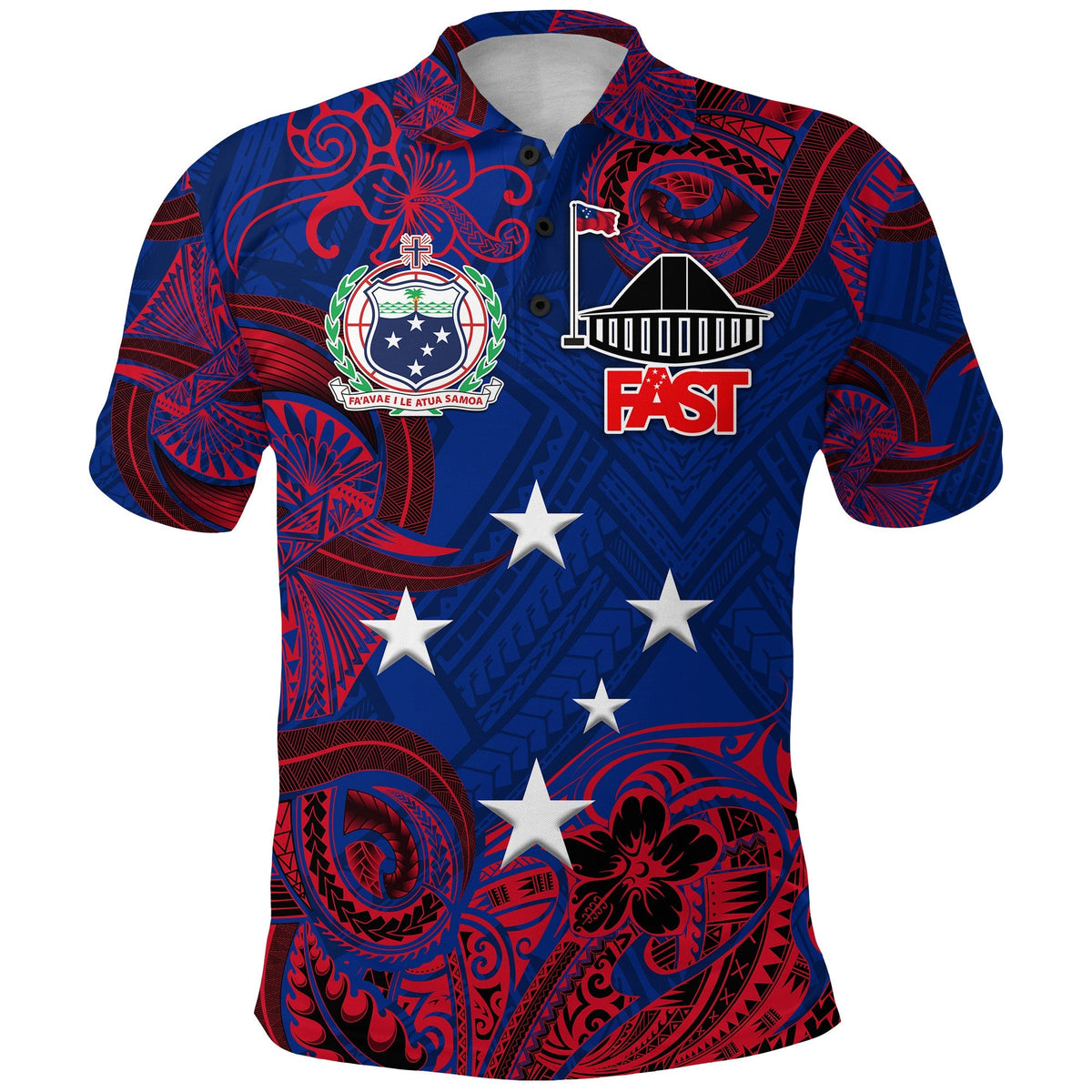 Custom Samoa FAST Party Polo Shirt Unique Style NO.1 LT8 - Wonder Print Shop