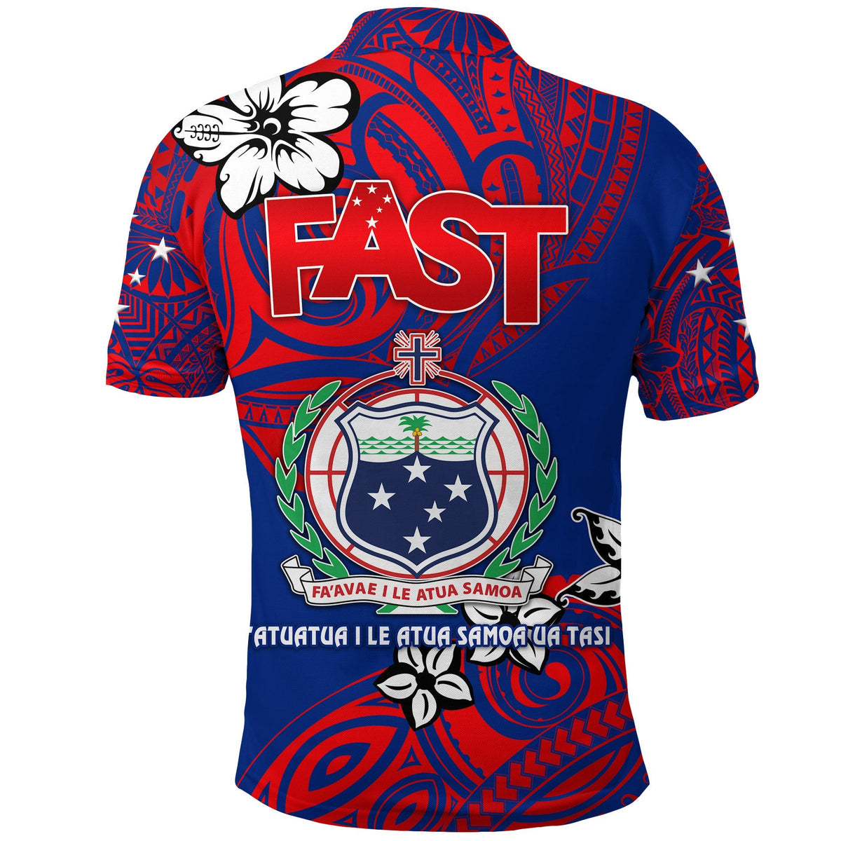 Samoa FAST Party Polo Shirt Unique Vibes LT8 - Wonder Print Shop