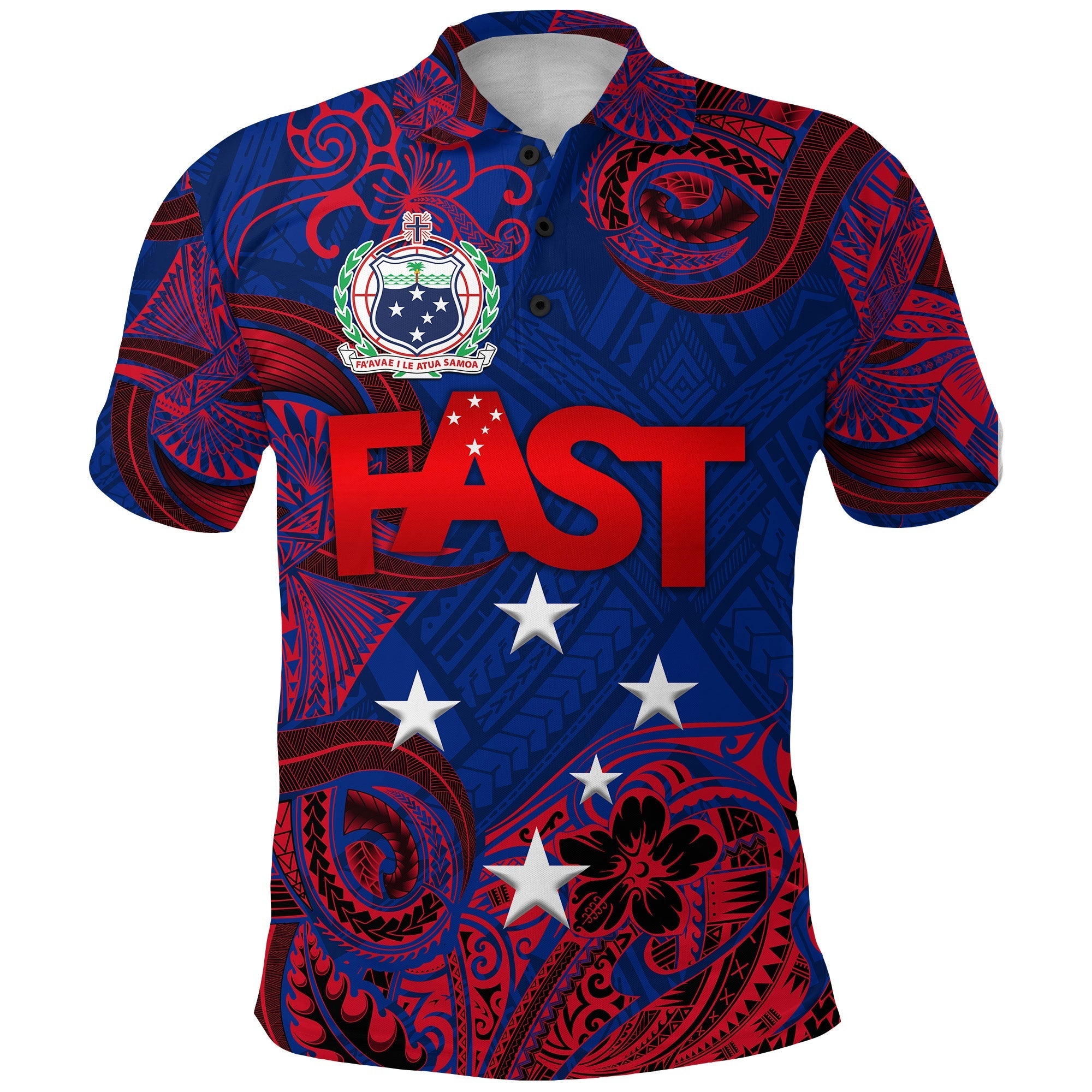 Custom Samoa FAST Party Polo Shirt Unique Style NO.2 LT8 - Wonder Print Shop