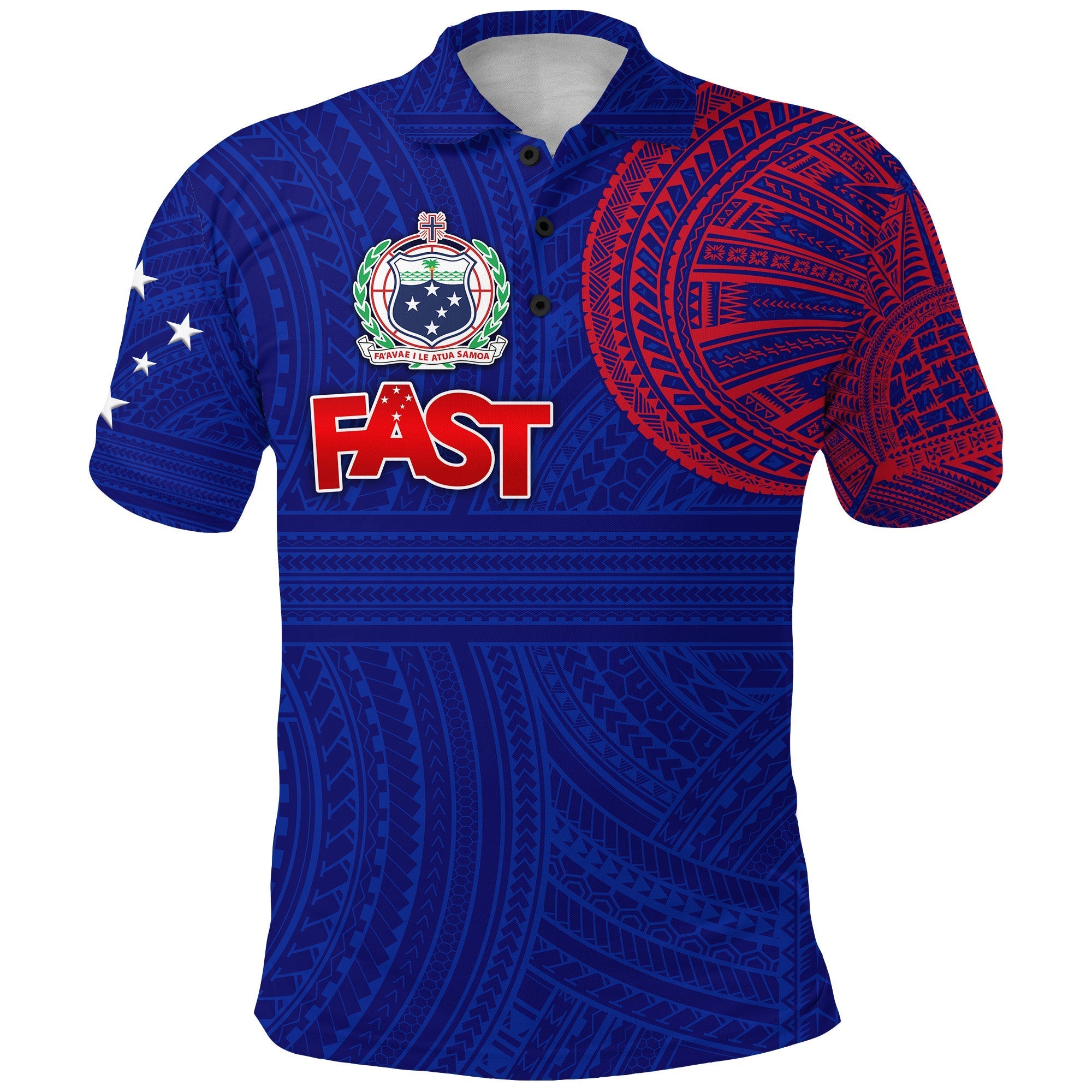 Custom Samoa FAST Party Polo Shirt Original Style LT8 - Wonder Print Shop