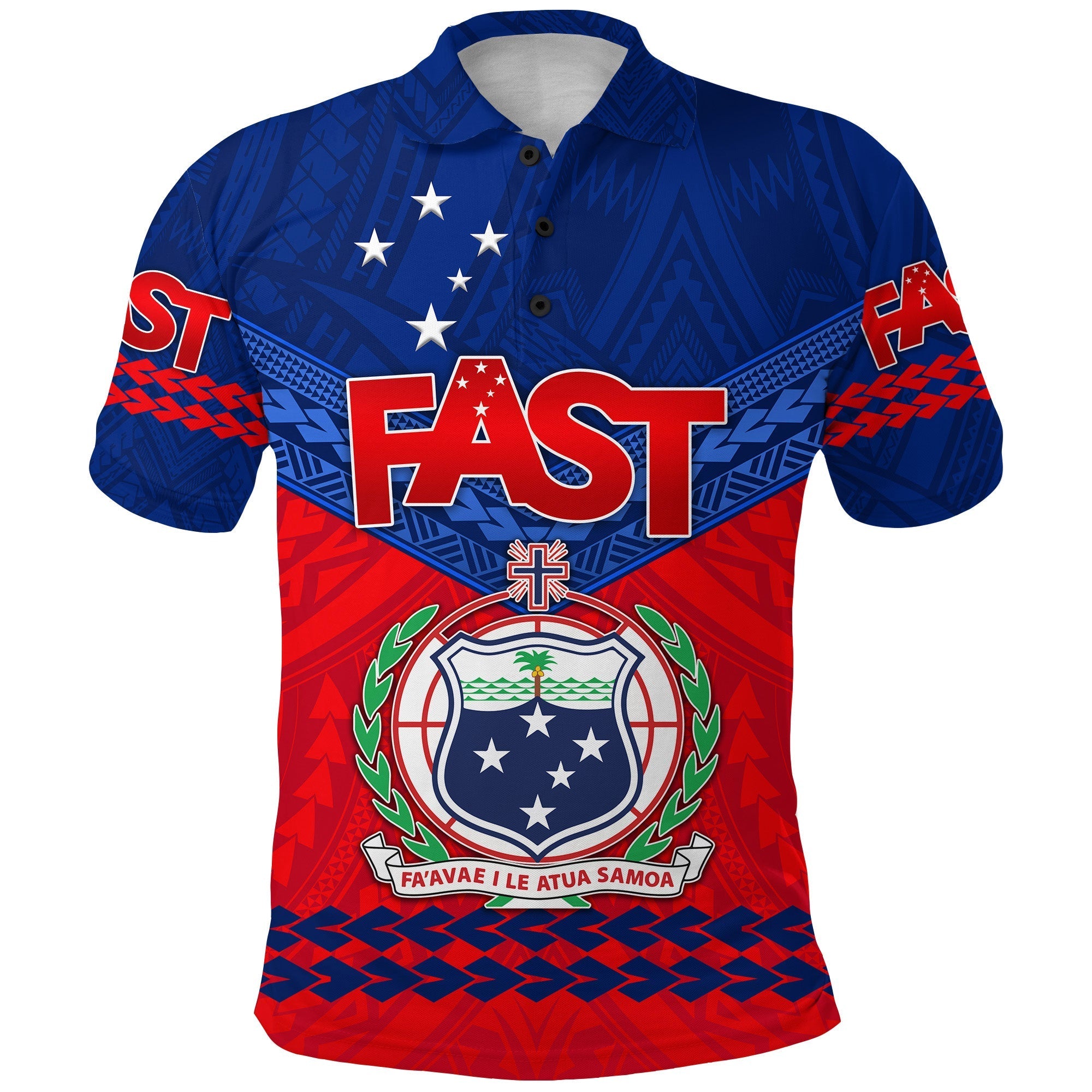 Custom Samoa FAST Party Polo Shirt Simple Style LT8 - Wonder Print Shop