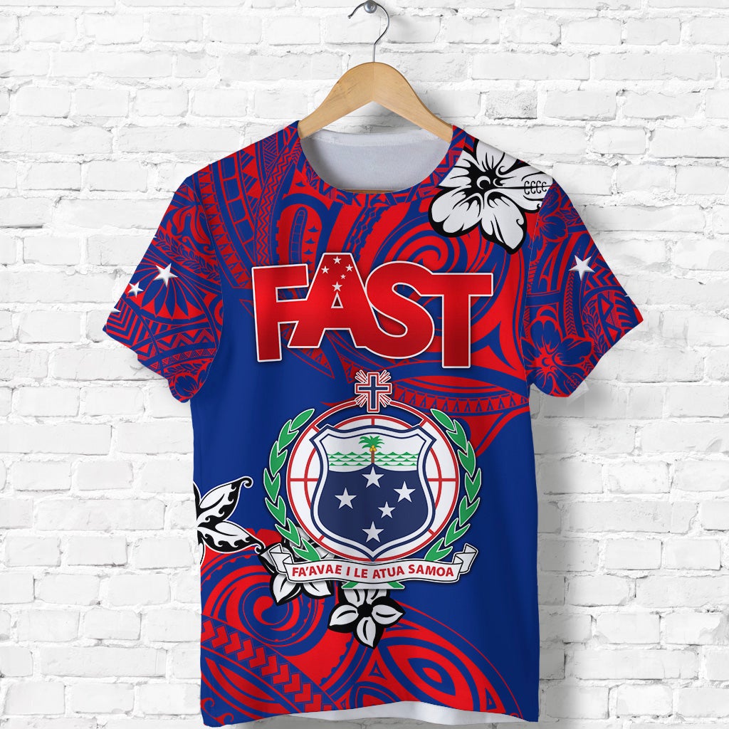 Custom Samoa FAST Party T Shirt Unique Vibes LT8 - Wonder Print Shop