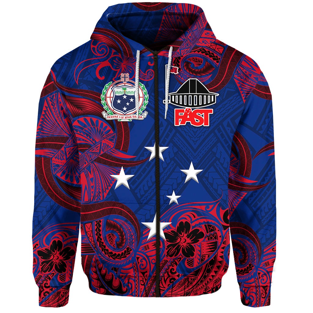 Samoa FAST Party Zip Hoodie Unique Style NO.1 LT8 - Wonder Print Shop