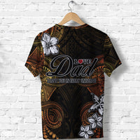 Custom Polynesian Fathers Day T Shirt I Love You In Every Universe Gold LT8 - Wonder Print Shop