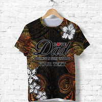 Custom Polynesian Fathers Day T Shirt I Love You In Every Universe Gold LT8 - Wonder Print Shop
