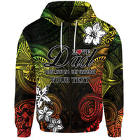 Custom Polynesian Fathers Day Hoodie I Love You In Every Universe Reggae LT8 - Wonder Print Shop