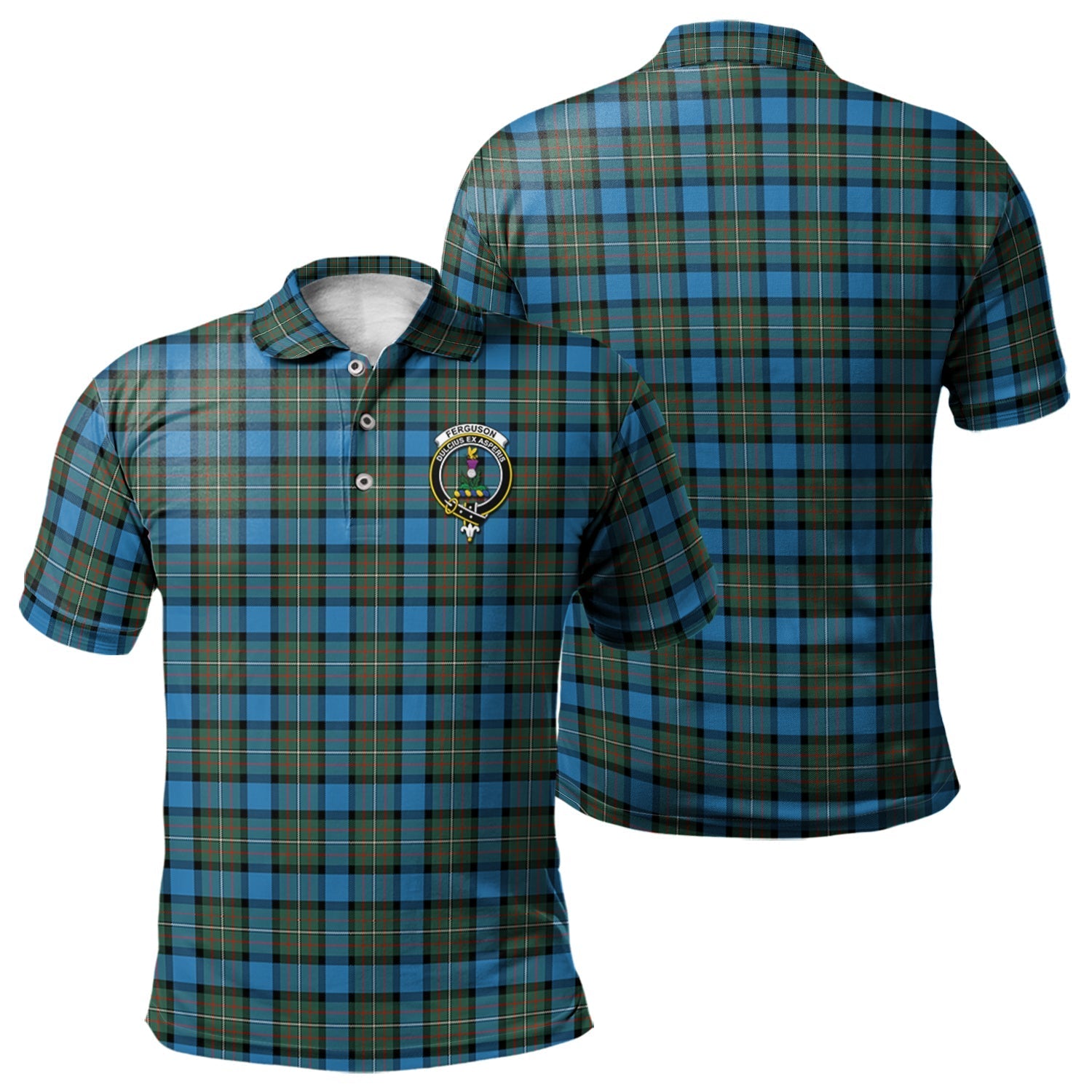 scottish-fergusson-ancient-clan-crest-tartan-polo-shirt