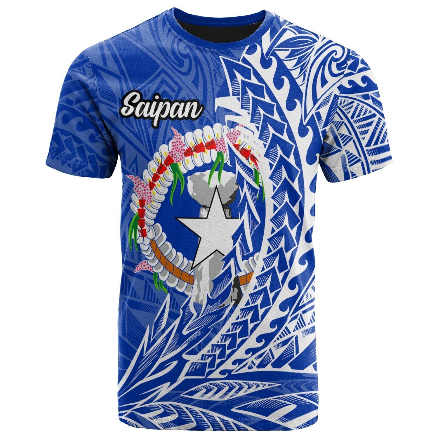 Northern Mariana Islands T Shirt Saipan Wings Style - Wonder Print Shop