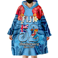 Fiji 1970 Happy 52 Years Independence Anniversary Wearable Blanket Hoodie - Wonder Print Shop
