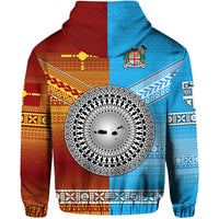 Fiji And Rotuma Tapa Pattern Hoodie Together LT8 - Wonder Print Shop