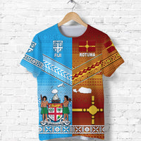 Fiji And Rotuma Tapa Pattern T Shirt Together LT8 - Wonder Print Shop
