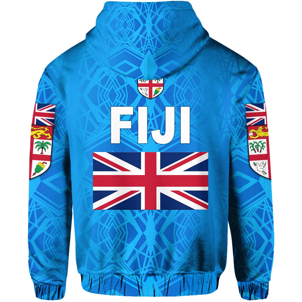 Fiji Day Zip Hoodie Flag Vibes LT8 - Wonder Print Shop