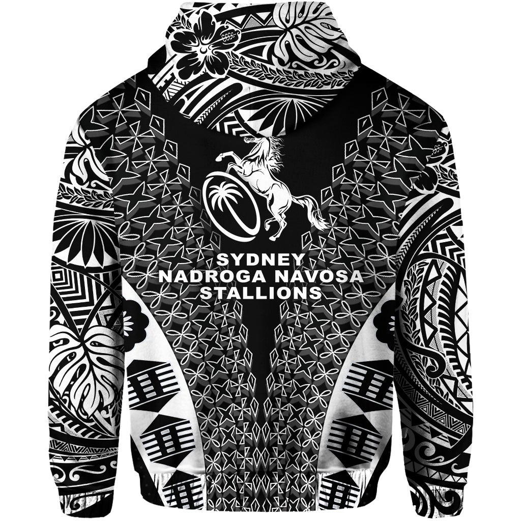 Fiji Rugby Hoodie Sydney Nadroga Navosa Stallions Tapa Vibes LT8 - Wonder Print Shop