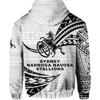 Fiji Rugby Hoodie Sydney Nadroga Navosa Stallions Unique Version White LT8 - Wonder Print Shop